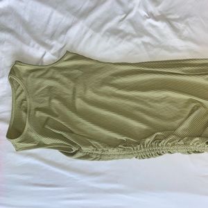 SOLD M OLIVE BODY CON MIDI DRESS